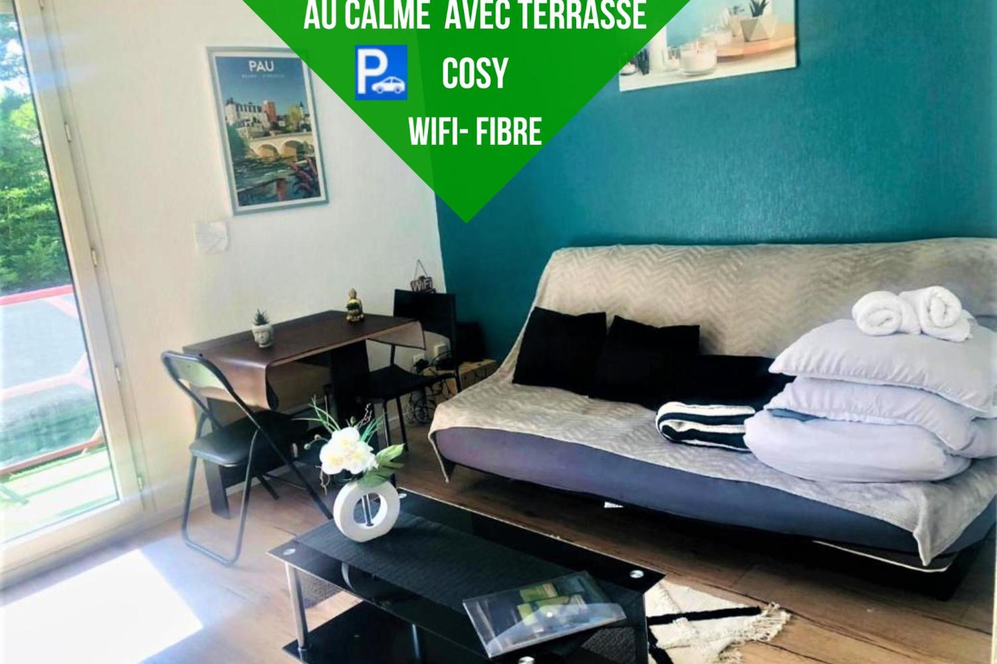 Le Petit Park-Studio-Terrasse- Piscine-Wifi Fibre Apartman Pau Kültér fotó